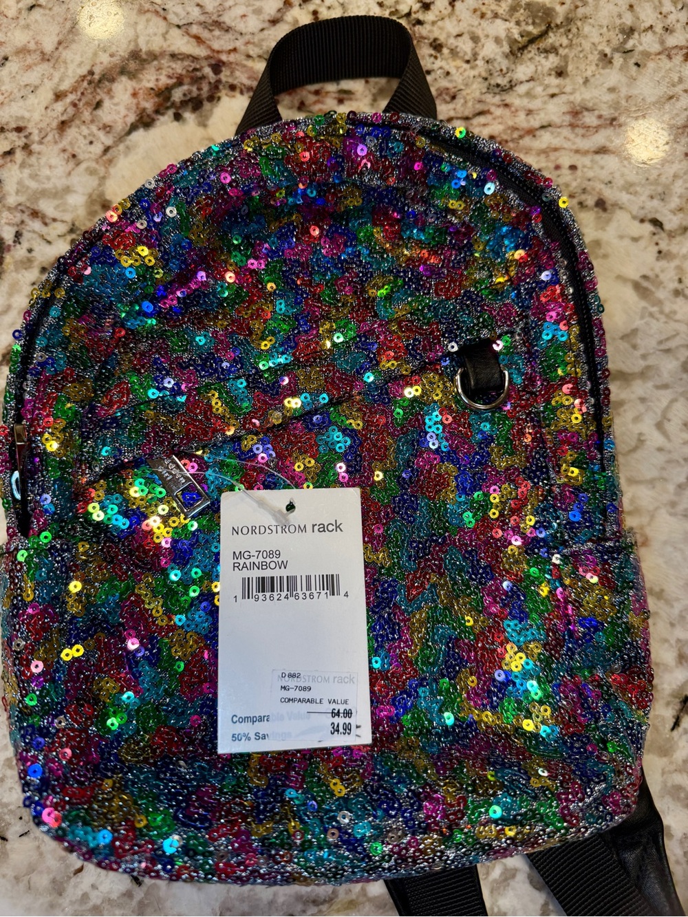 Steve Madden Sequin Mini Backpack